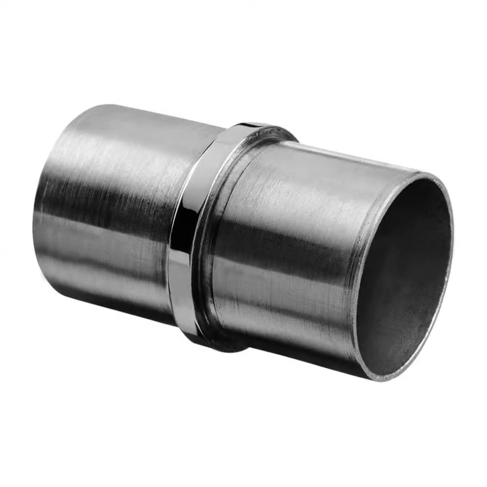 fixed 180&deg; round handrail connector