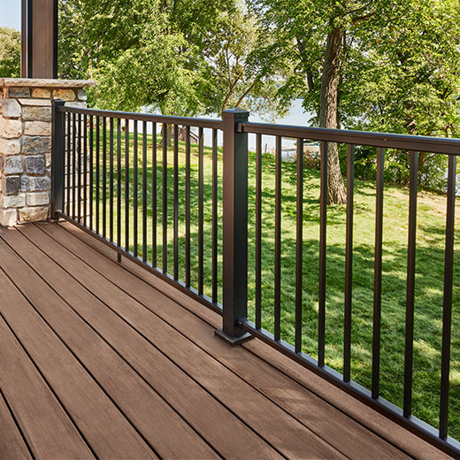railing infill black balusters