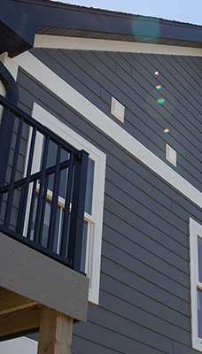 LP SmartSlide trim and fascia detail